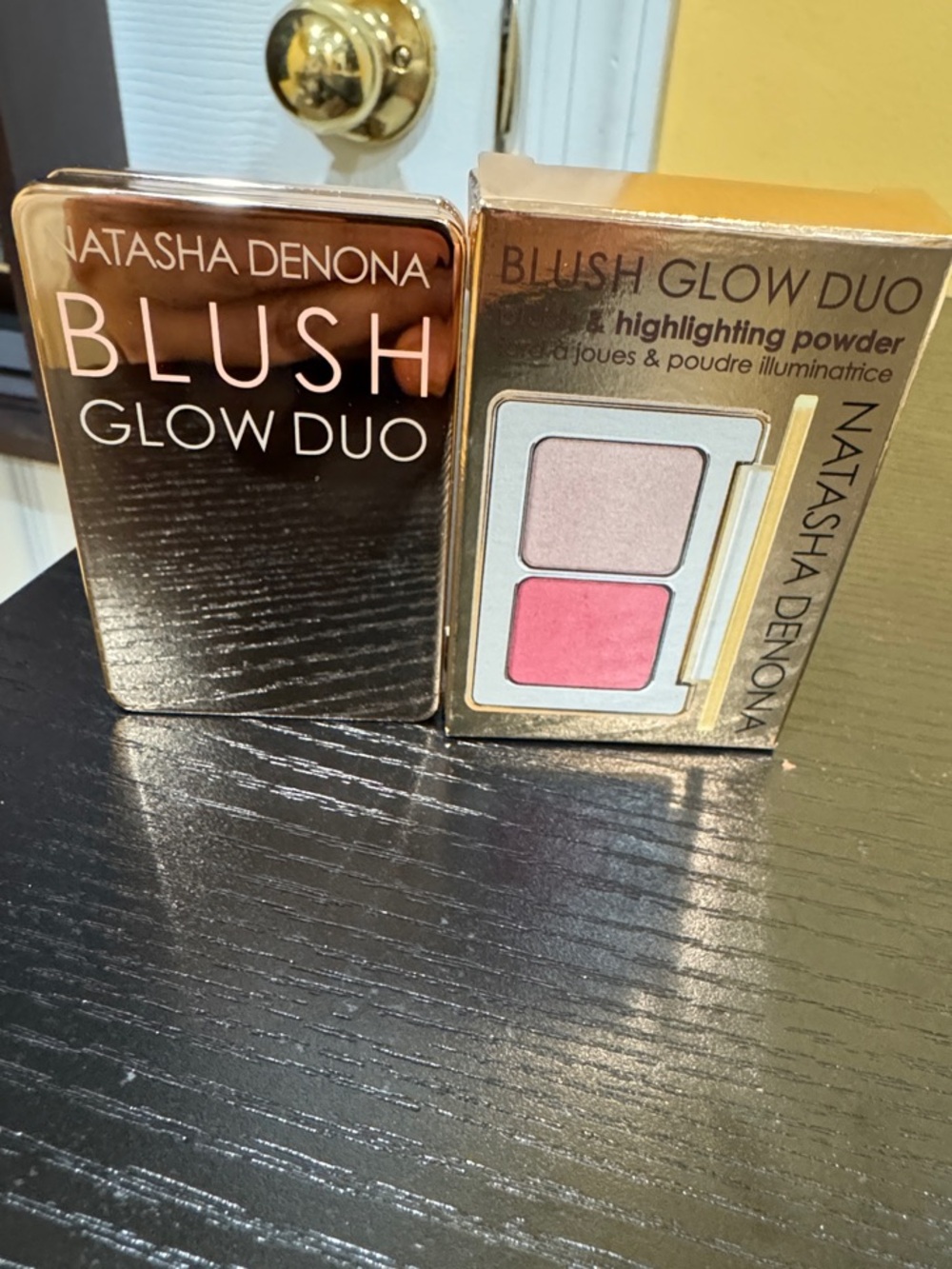 Natasha Denona Blush Glow Duo - Rose Pink Blush & Champagne Highlighter - Picture 4 of 4